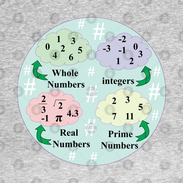 types of Numbers in mathematics for math students by ArtoBagsPlus